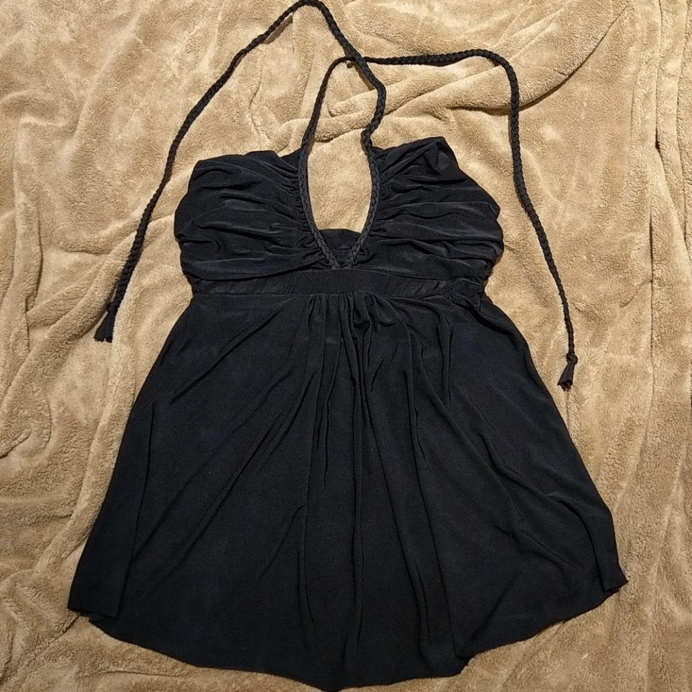 Black halter top